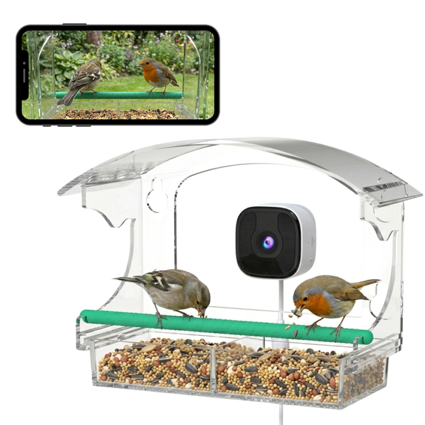 Vogelvoederhuisje met Camera - Raambevestiging