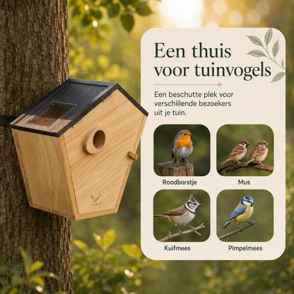 Vogelhuisje met camera