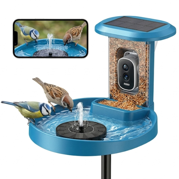 Vogelvoederhuisje met Camera - Waterbad - Fontein
