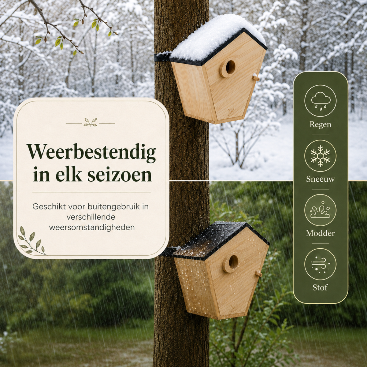 Vogelhuisje met camera
