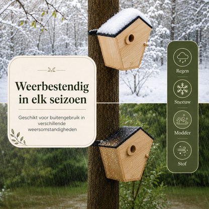 Vogelhuisje met camera