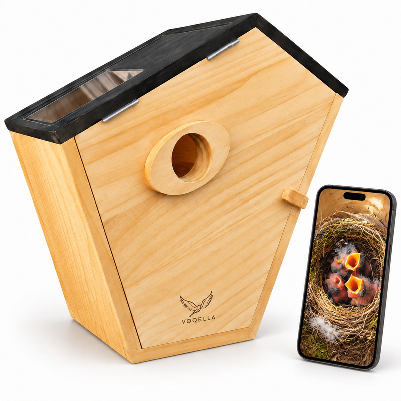 Vogelhuisje met camera