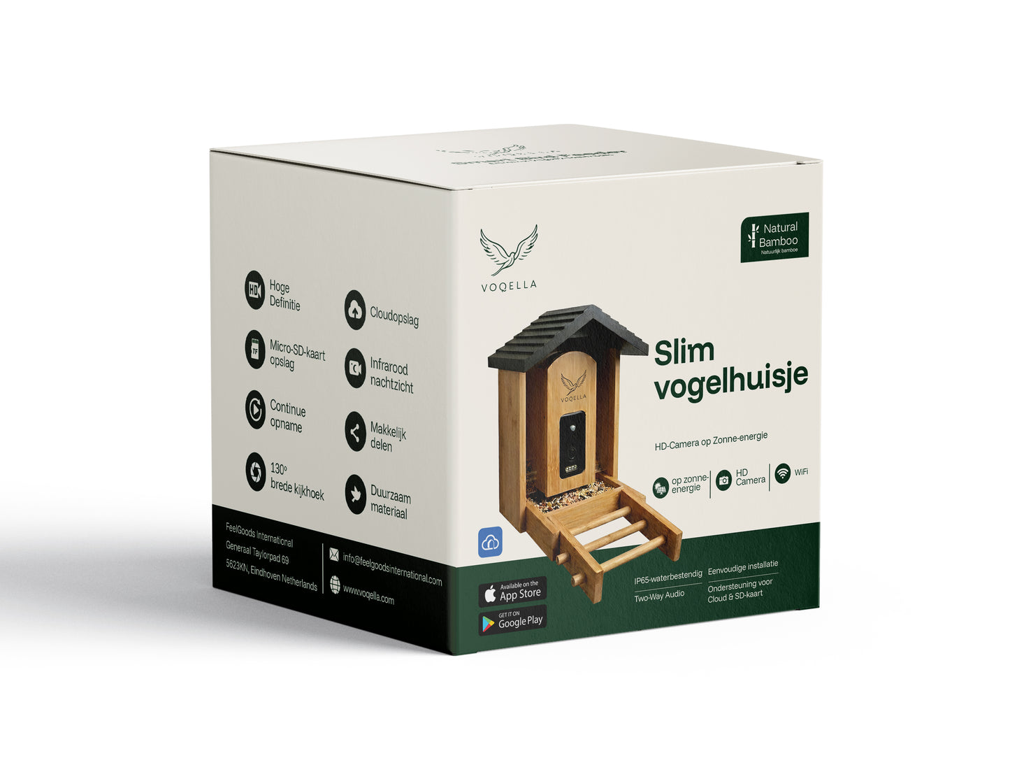 Vogelfutterhaus mit Kamera